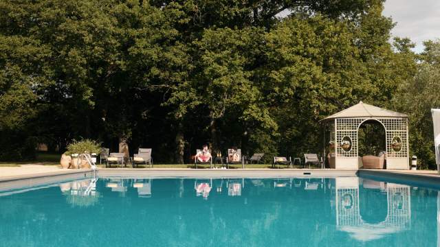 Piscine, La Réserve Albi, hotel, Restaurant Gastronomique